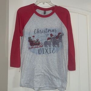 Christmas in Dixie 3 Quarter Sleeve Print